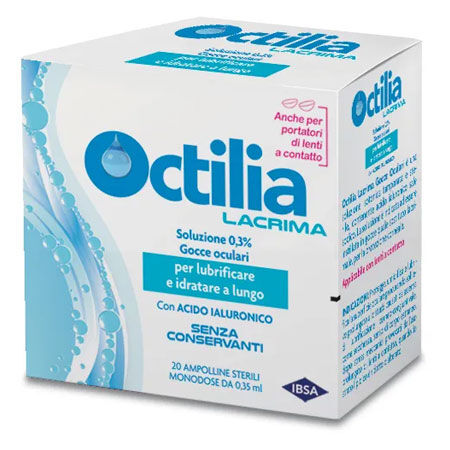 OCTILIA LACRIMA SOLLIEVO PROLUNGATO 20 FLACONCINI MONODOSE 0,35 ML image not present