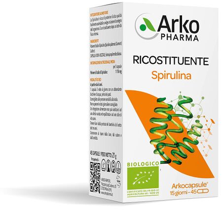 ARKO CAPSULE SPIRULINA BIO 45 CAPSULE image not present