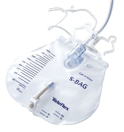 SACCA DI DRENAGGIO LETTO PER INCONTINENZA 2000ML IN PVC CON VALVOLA DI NON RITORNO E SCARICO STERILE GOCCIOLATOIO FILTRO AD ARIA CIRCUITO CHIUSO 100% TUBO DI RACCORDO120CM 1 PEZZO image not present
