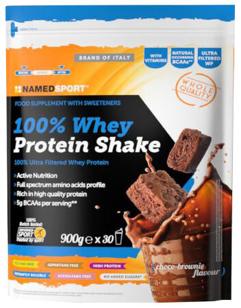 100% WHEY PROTEIN SHAKE CHOCO BROWNIE 900 G image not present
