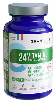 GRANIONS 24 VITAMINE MINERALI E PIANTE 90 COMPRESSE image not present