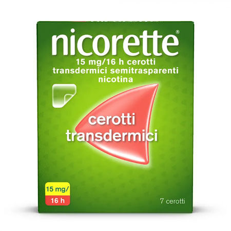 NICORETTE*7 cerotti transd 15 mg/16 ore image not present
