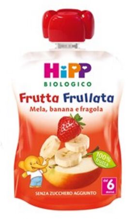 HIPP BIO FRUTTA FRULLATA MELA BANANA FRAGOLA 90 G image not present