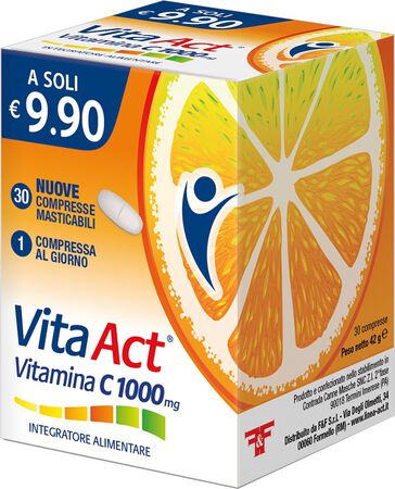 VITAMINA C ACT 1000MG 30 COMPRESSE MASTICABILI image not present