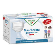 PROFAR MASCHERINA CHIRURGICA ADULTI 50 PEZZI