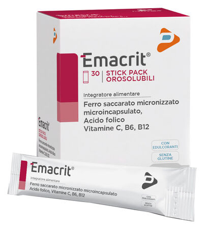 EMACRIT OROSOLUBILE 30 STICK PACK image not present