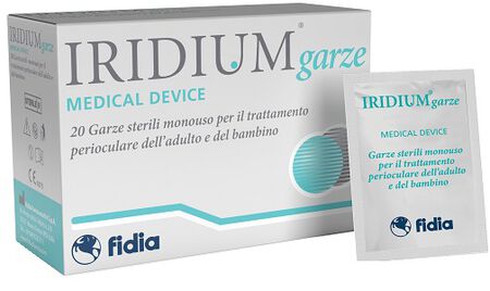 IRIDIUM GARZA OCULARE MEDICATA IN TESSUTO NON TESSUTO 20 PEZZI image not present