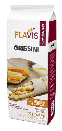 FLAVIS GRISSINI APROTEICI 3 PORZIONI DA 50 G image not present