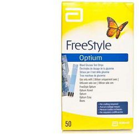 STRISCE MISURAZIONE GLICEMIA FREESTYLE OPTIUM TEST STRIPS 25 PEZZI image not present