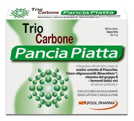 TRIOCARBONE PANCIA PIATTA 10 + 10 BUSTINE image not present