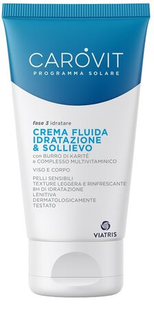 CAROVIT PROGRAMMA SOLARE CREMA FLUIDA IDRATAZIONE & SOLLIEVO 150 ML image not present