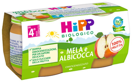 HIPP BIO OMOGENEIZZATO ALBICOCCA/MELA 2X80 G image not present