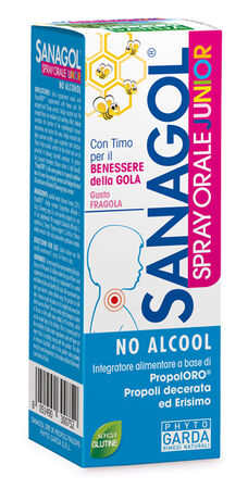 SANAGOL SPRAY JUNIOR PROPOLI FRAGOLA 20 ML image not present