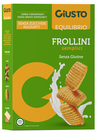 GIUSTO SENZA GLUTINE FROLLINI SEMPLICI 250 G image not present