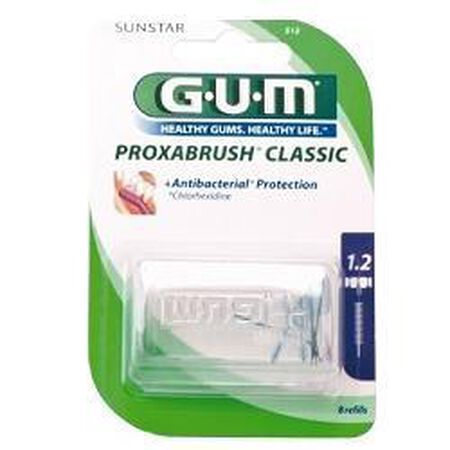 GUM PROXABRUSH CLASSIC 512 SCOVOLINO INTERDENTALE 8 PEZZI image not present