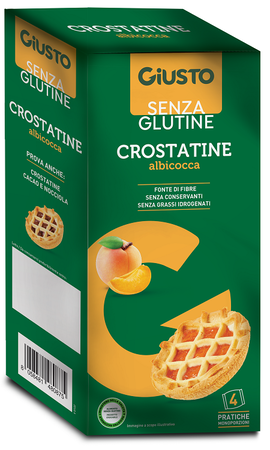 GIUSTO SENZA GLUTINE CROSTATINA ALBICOCCA 4 PEZZI DA 45 G image not present