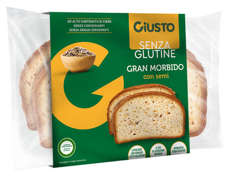 GIUSTO SENZA GLUTINE GRAN MORBIDO SEMI 300 G image not present