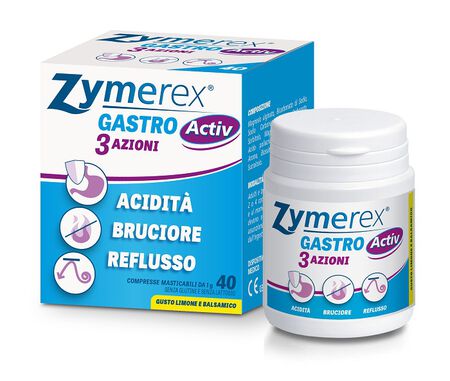 ZYMEREX GASTRO ACTIV 3 AZIONI 40 COMPRESSE MASTICABILI image not present
