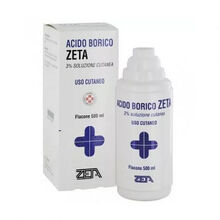 ACIDO BORICO (ZETA FARMACEUTICI)*soluz cutanea 500 ml 3%