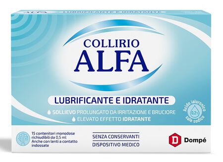 COLLIRIO ALFA LUBRIFICANTE/IDRATANTE 15 FIALE MONODOSE image not present