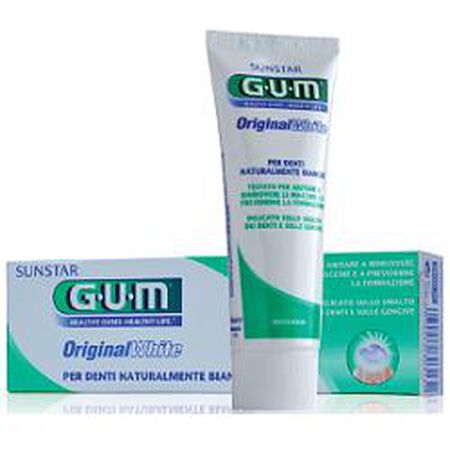 GUM ORIGINAL WHITE DENTIFRICIO 75 ML image not present