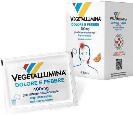 VEGETALLUMINA DOLORE E FEBBRE*12 bust 400 mg image not present