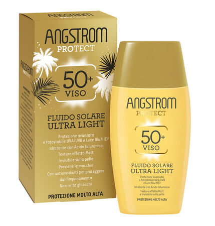 ANGSTROM FLUIDO SOLARE VISO ULTRA LIGHT SPF 50+ 40 ML image not present