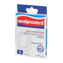MEDICAZIONE POST OPERATORIA MEDIPRESTERIL IMPERMEABILE 7,5X5CM 5 PEZZI