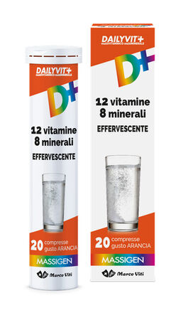 DAILYVIT+ 12 VITAMINE 8 MINERALI EFFERVESCENTE 20 COMPRESSE image not present