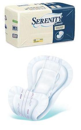 PANNOLONE PER INCONTINENZA SERENITY CLASSIC EXTRA IN TESSUTO NON TESSUTO 30 PEZZI image not present