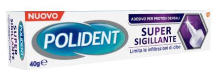 POLIDENT SUPER TENUTA+SIGILLANTE ADESIVO PROTESI DENTALE 40 G image not present