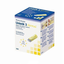 LANCETTE PUNGIDITO UNISTIK NORMAL CON DISPOSITIVO DI SICUREZZA 100 PEZZI PROFAR