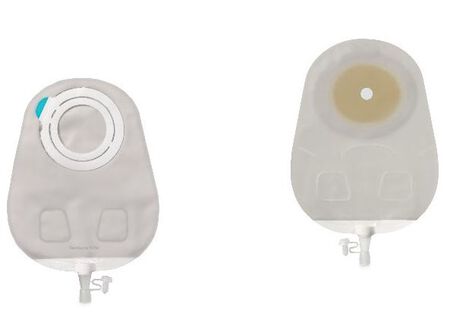 SENSURA MIO FLEX SISTEMA 2 PEZZI CON AGGANCIO ADESIVO SACCA MULTICHAMBER PER UROSTOMIA TRASPARENTE 50MM DA 550 ML 30 PEZZI image not present
