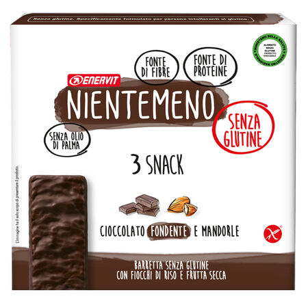 NIENTEMENO BAR FONDENTE MANDORLE 3 X 33 G image not present
