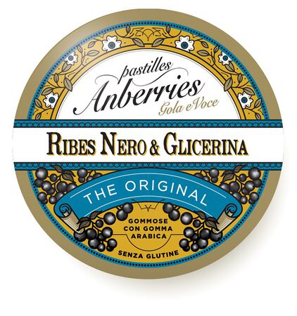 ANBERRIES CLASSICHE RIBES NERO & GLICERINA CARAMELLE 55 G image not present