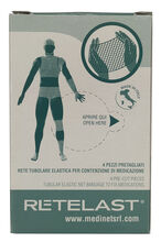 RETE TUBOLARE RETELAST ELASTICA PRETAGLIATA BIANCA BABY OMBELICALE 4 PEZZI