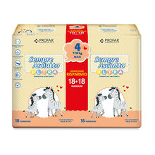 PANNOLINI PROFAR SEMPRE ASCIUTTO ULTRA MAXI 7/18 KG BIPACCO 18+18 PEZZI