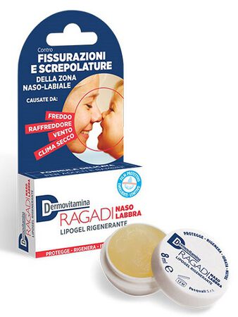 DERMOVITAMINA RAGADI NASO E LABBRA LIPOGEL RIGENERANTE 8 ML image not present