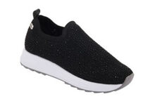 CALZATURA BEVERLY SOCK KNITTED TEXTILE+STRASS WOMAN BLACK TECNOLOGIA MEMORY CUSHION MATERIALE TESSUTO + STRASS FODERA TOMAIA TESSUTO FODERA SOTTOPIEDE TESSUTO 41 SS22