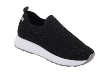CALZATURA BEVERLY SOCK KNITTED TEXTILE+STRASS WOMAN BLACK TECNOLOGIA MEMORY CUSHION MATERIALE TESSUTO + STRASS FODERA TOMAIA TESSUTO FODERA SOTTOPIEDE TESSUTO 41 SS22 image not present
