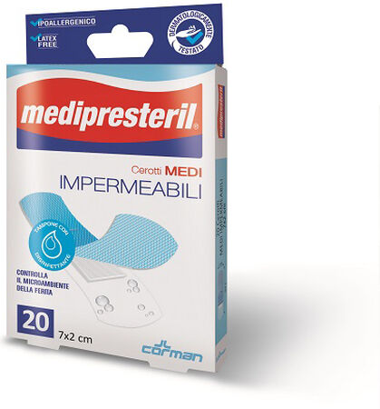 CEROTTO GRANDE MEDIPRESTERIL IMPERMEABILE 7X3CM 20 PEZZI image not present