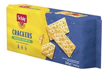 SCHAR CRACKERS SENZA LATTOSIO PACCO SCORTA 10 MONOPORZIONI DA 35 G image not present