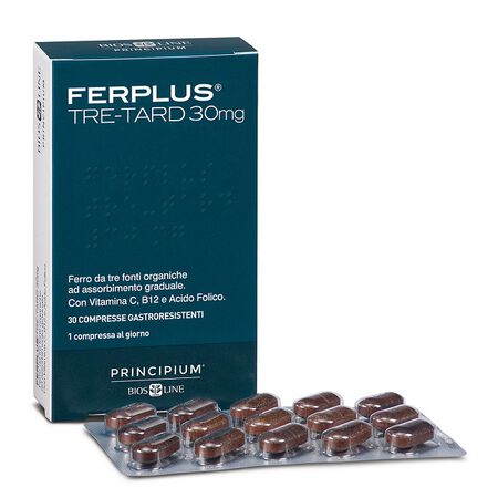 PRINCIPIUM FERPLUS TRE RETARD 30MG 30 COMPRESSE GASTRORESISTENTI image not present