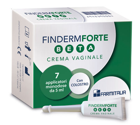 FINDERM FORTE BETA CREMA VAGINALE 7 APPLICATORI MONOUSO 5 G image not present
