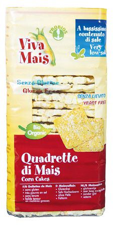 VIVA MAIS QUADRETTE DI MAIS SENZA SALE E SENZA LIEVITO 130 G image not present