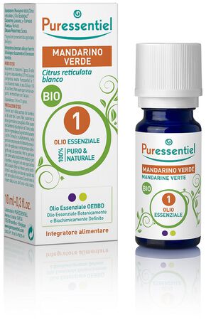 PURESSENTIEL MANDARINO VERDE OLIO ESSENZIALE BIO 10 ML image not present