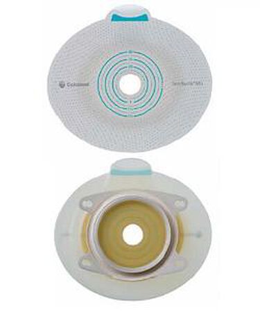 PLACCA PER UROSTOMIA COLOSTOMIA ILEOSTOMIA SENSURA MIO CLICK SISTEMA A DUE PEZZI FLANGIA 40 MM FORO RITAGLIABILE 10-35 MM 5 PEZZI image not present