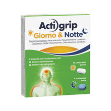 ACTIGRIP GIORNO & NOTTE*12 cpr giorno + 4 cpr notte
