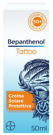 BEPANTHENOL TATTOO CREMA SOLARE PROTETTIVA SPF50+ 50 ML image not present