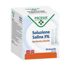 PROFAR SOLUZIONE IPERTONICA 3% 5 ML 20 PEZZI
